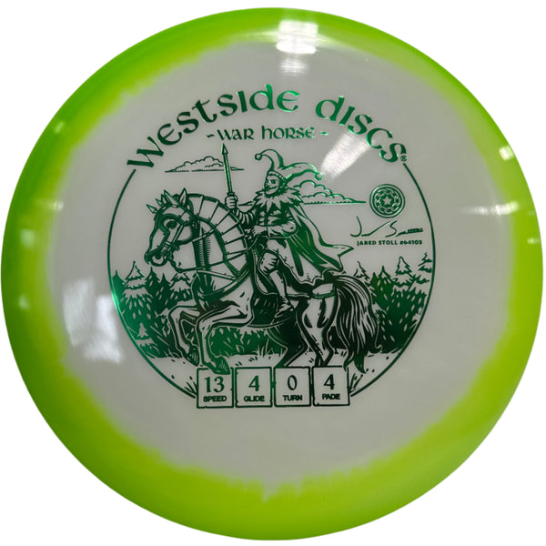 Green and white disc with Westside Discs branding on a white background