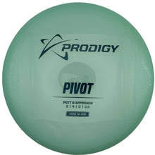 A mint green Prodigy Pivot disc golf disc in its white retail box, showing the model number 314101 05 and '440G GLUE' on the front.
