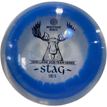Blue and clear disc with 'Stag' branding on a white background